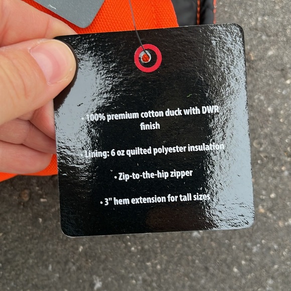 Tough Duck Quilt Lined Bib/Overall - Safety Hi Vis - Picture 5 of 5